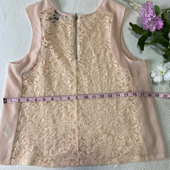 Forever 21 Lace Sleeveless Pink Top Size M - Picture 6 of 6